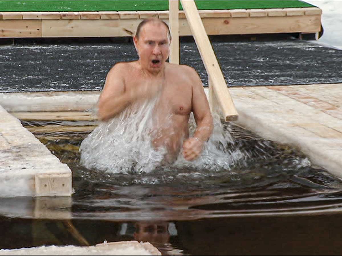 Putin se da chapuzón en agua helada para celebrar la Epifanía