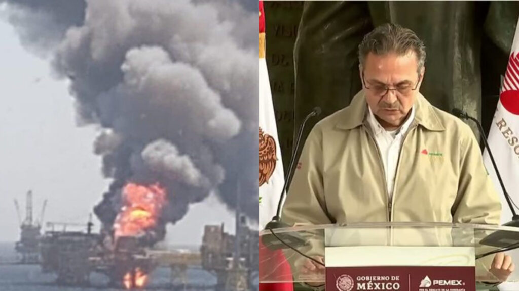 Pemex confirma 5 muertos por fuego en plataforma petrolera de Campeche