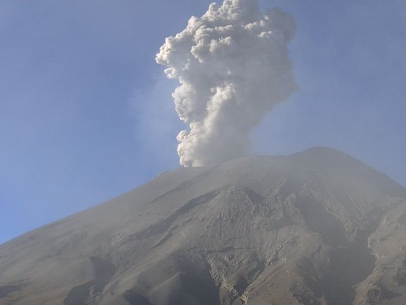 Puebla, con mala calidad del aire por ceniza del Popocatépetl e incendios