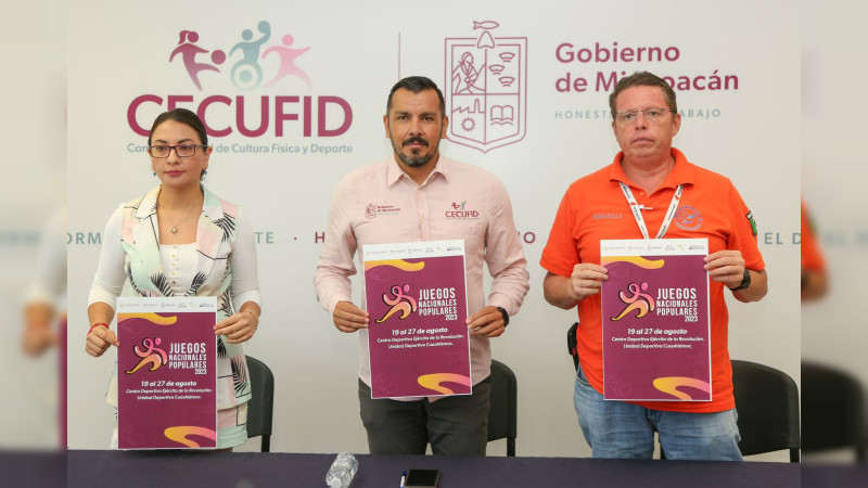 Michoacán será sede de los Juegos Nacionales Populares 2023
